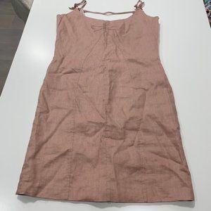 BIANCA NYGARD | Soft Pink 100% Linen Fully Lined Dress ~ BNWOT ~ Size 14